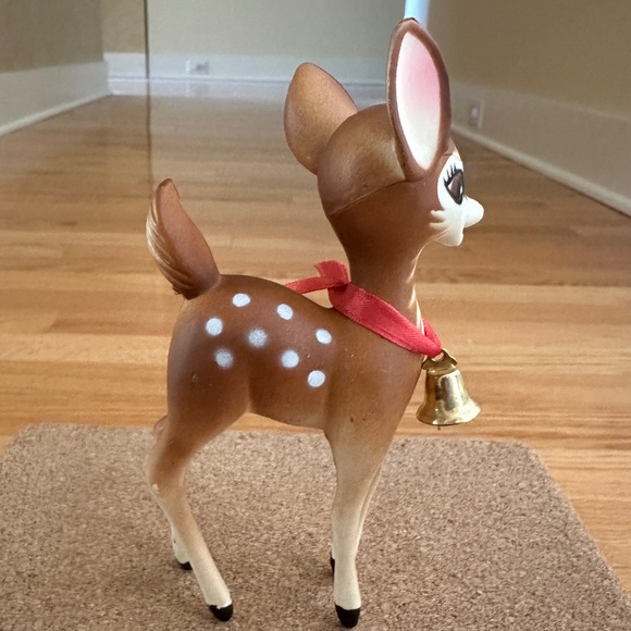 Vintage Bambi Deer Buck Hard Plastic Figure Bell Made in Hong Kong - Picture 3 of 16